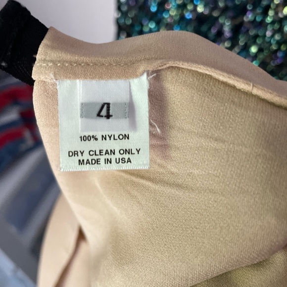 Reem Acra New York Space Sequin Sleeveless Dress Size 4 - Picture 6 of 8
